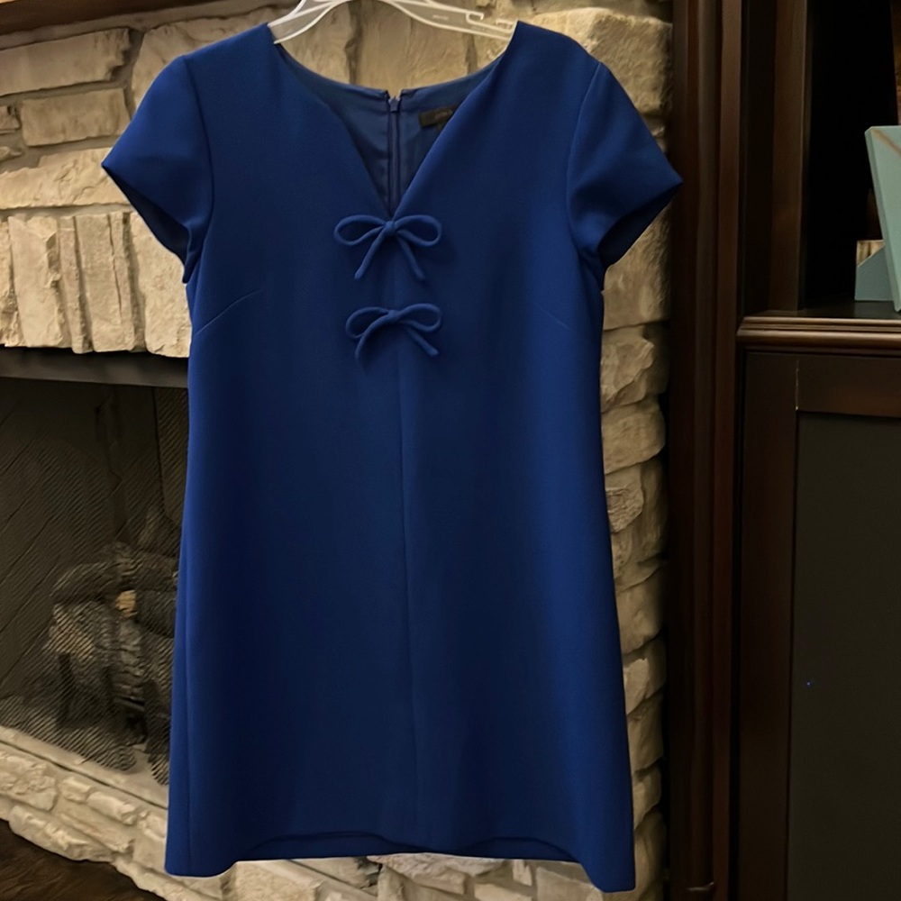 Blue dress, j crew, 6P